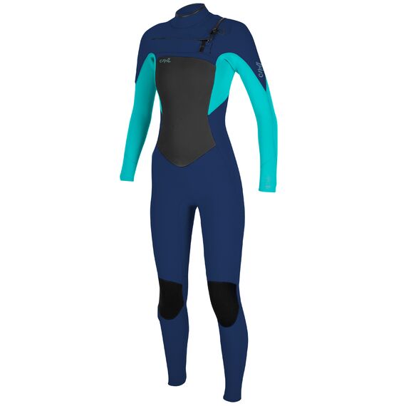 Гидрокостюм женский длинный O'Neill WMS EPIC 3/2 CHEST ZIP FULL NAVY/LIGHT AQUA S21