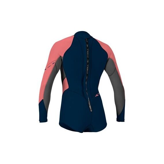 Гидрокостюм женский O'Neill короткий длинный рукав WMS BAHIA L/S SHORT SPRING SLATE/GRAPH/CORAL (DQ8), img 2