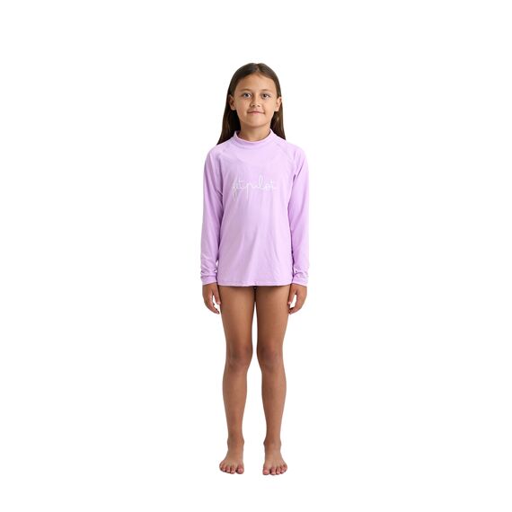 Гидромайка детская длинный рукав Jetpilot YOUTH GIRLS LS RASHIE Purple