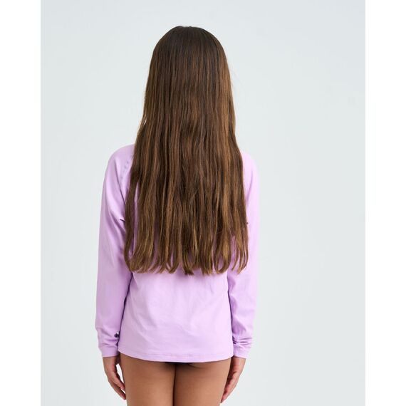 Гидромайка детская длинный рукав Jetpilot YOUTH GIRLS LS RASHIE Purple, img 2