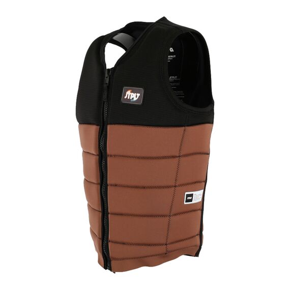 Спасательный жилет неопрен мужской Jetpilot X1 F/E VEST - FELIX Black/Brown, img 3
