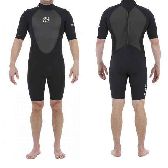 Гидрокостюм мужской короткий Jetpilot Flight S/S 2mm Springsuit Black S20
