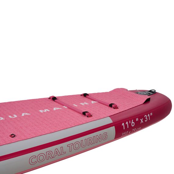 SUP-доска надувная с веслом для туризма Aqua Marina Coral Touring (Raspberry) 11'6" S23, img 4