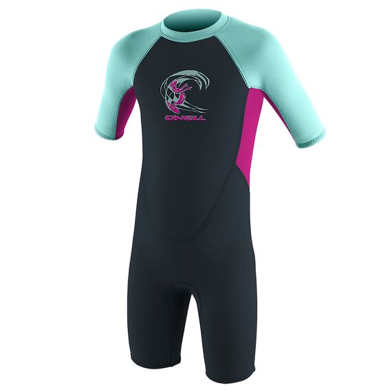 Гидрокостюм детский короткий O'Neill TODDLER REACTOR-2 2MM BACK ZIP S/S SPRING SLATE/BERRY/SEAGLASS S21