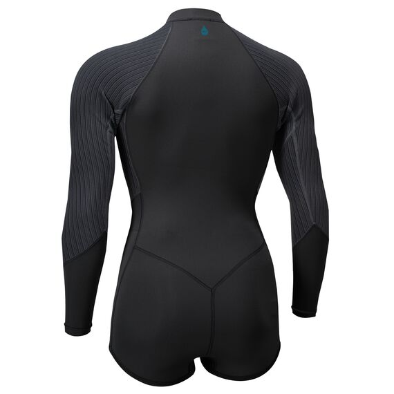 Гидрокостюм женский без ног длинный рукав O'Neill Wms Hyperfreak 2/1.5 F/Z L/S Spring BLK/BLK S22_O, img 2