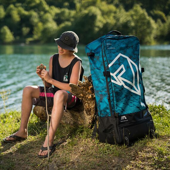 Сумка-рюкзак на колесах Aqua Marina Premium Luggage Bag (Blueberry 90L) S23, img 2