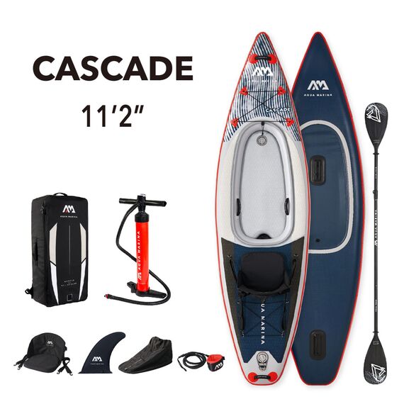 Каяк/SUP-доска надувнная с веслом Aqua Marina Cascade 11'2" S23