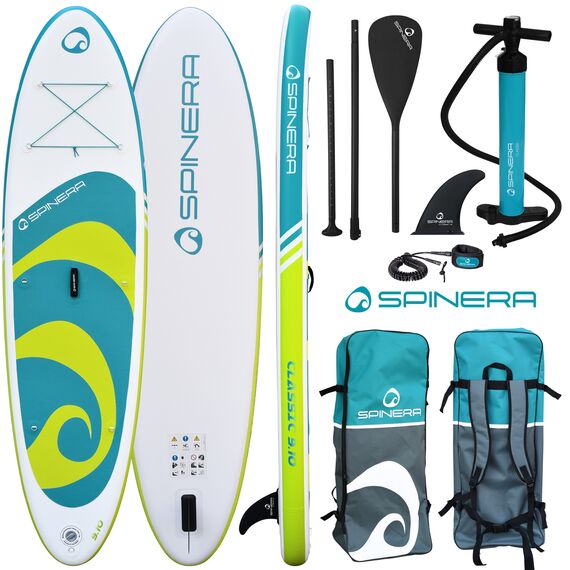 SUP-доска надувная с веслом универсальная Spinera Classic 9'10" Pack 2 Green/Teal HDDS S23