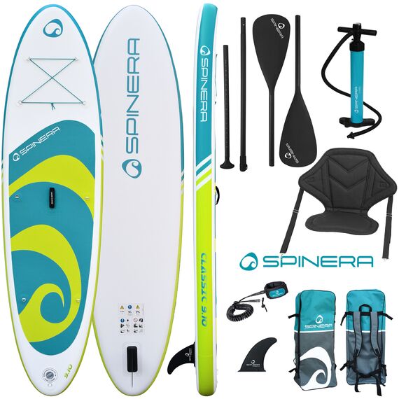 SUP-доска надувная с веслом универсальная Spinera Classic 9'10" Pack 3 Green/Teal HDDS S23
