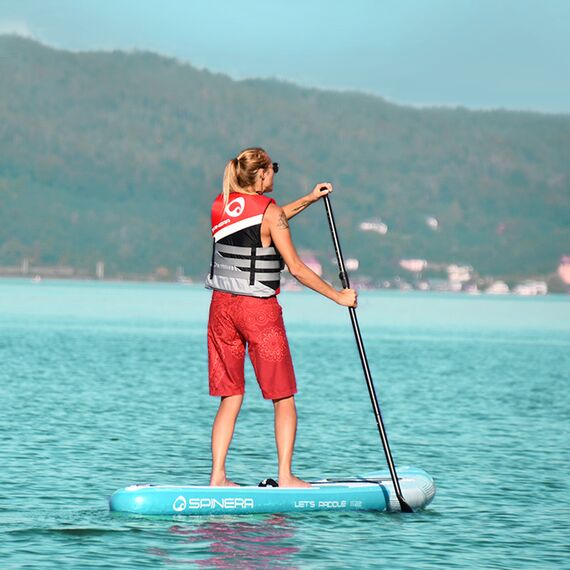 SUP-доска надувная с веслом универсальная Spinera Let's Paddle 11'2" Teal HDDS S23, img 4