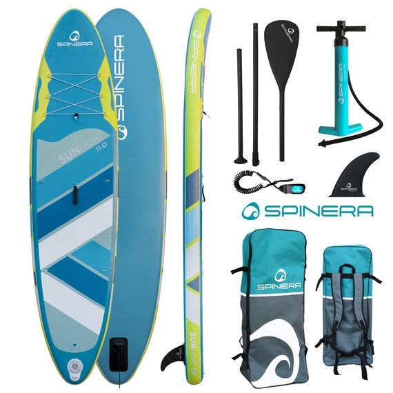 SUP-доска надувная с веслом универсальная Spinera Sun Light 11'0" Blue/Lime SL ULT S23