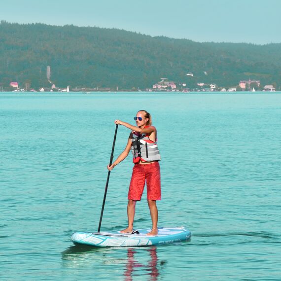 SUP-доска надувная с веслом универсальная Spinera Let's Paddle 12'0" Teal HDDS S23, img 5