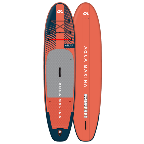 SUP-доска надувная с веслом Aqua Marina Atlas 12'0", img 2