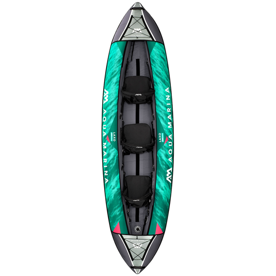 Каяк надувной трехместный с веслами Aqua Marina Laxo-380, img 3