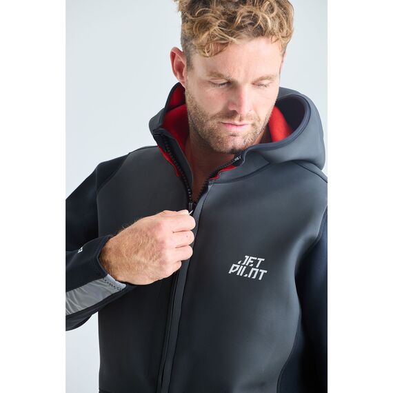 Гидрокуртка мужская с капюшоном Jetpilot HEATSEEKER TOUR COAT BLACK, img 2