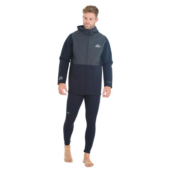 Гидрокуртка мужская с капюшоном Jetpilot HEATSEEKER TOUR COAT BLACK, img 4