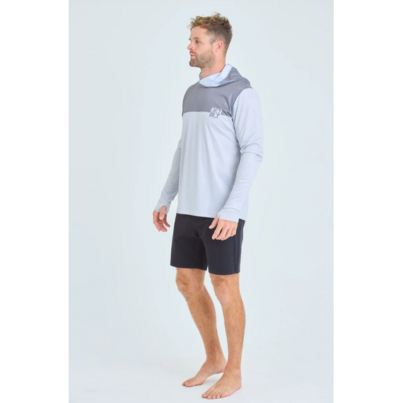 Гидромайка мужская длинный рукав с капюшоном Jetpilot VENTURE LS FISHING HOODED GREY, img 2