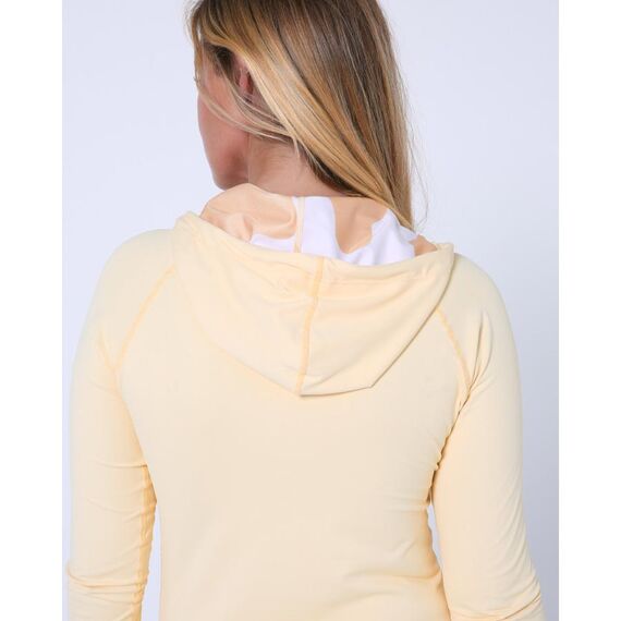 Гидромайка жен. длин. рукав на молнии с капюшоном Jetpilot Zahra L/S Ladies Hooded Rashie yellow S24, img 3