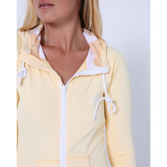 Гидромайка жен. длин. рукав на молнии с капюшоном Jetpilot Zahra L/S Ladies Hooded Rashie yellow S24, img 4
