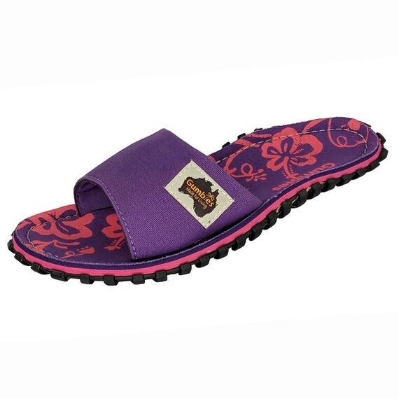 Шлепки женские Gumbies Slide PURPLE HIBISCUS S20, img 2
