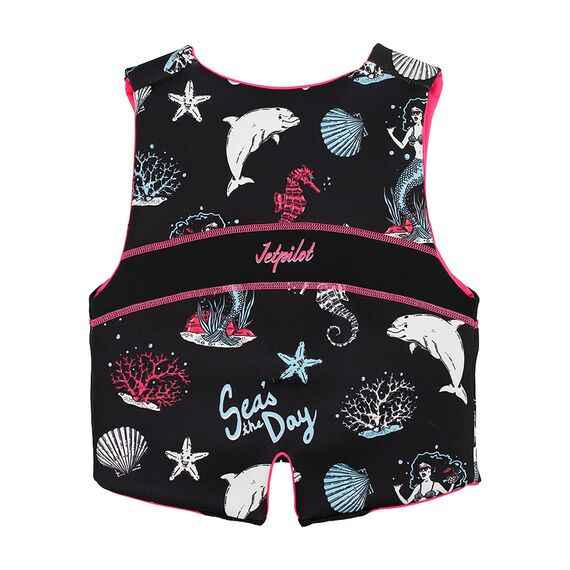 Спасательный жилет неопрен детский Jetpilot Cause Teen ISO 50N Neo Vest Girls black/pink S23, img 2