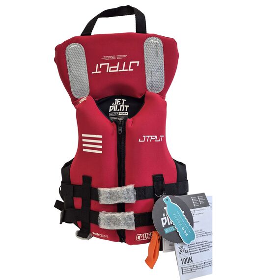 Спасательный жилет для гидроцикла неопрен детский Jetpilot THE CAUSE F/E YOUTH ECO VEST L50 RED L50, Размер (гидроодежда): 12 (L)