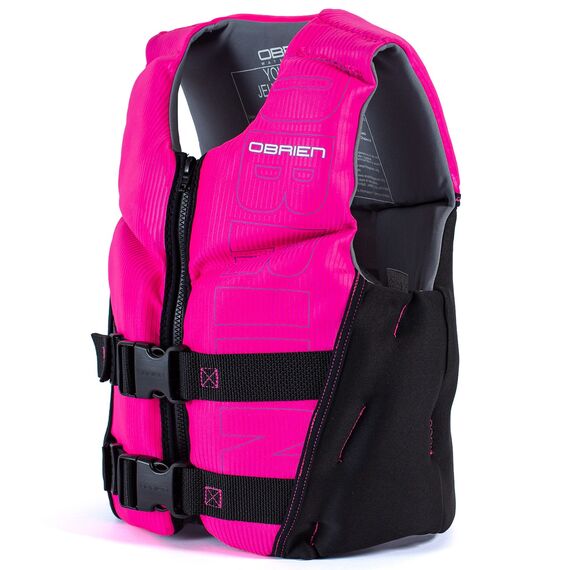 Спасательный жилет неопрен детский O'Brien FLEX V-BACK YOUTH BLK/PINK S24, img 3