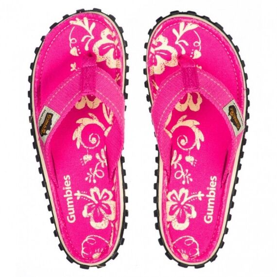 Шлепки женские Gumbies Flip-Flops PINK HIBUSCUS S20