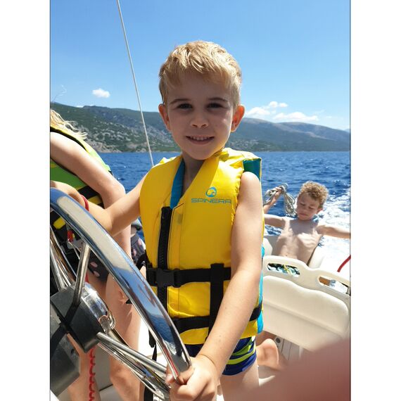 Спасательный жилет нейлон для каяка/SUP-доски Spinera Aquapark/Kayak/SUP Nylon - 50N Yellow/Aqua S24, img 3