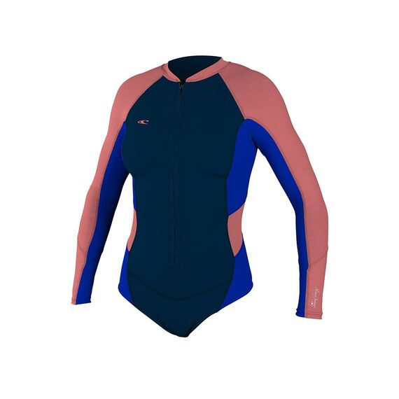 Гидрокостюм женский короткий длинный рукав O'NEILL WMS SUPERLITE L/S BOOTY SPRING SLATE/TAHITNBLU/CORAL (DM6)