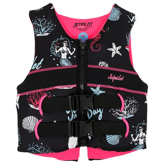 Спасательный жилет неопрен детский Jetpilot Cause Teen ISO 50N Neo Vest 12-14 Years Black/Pink S22