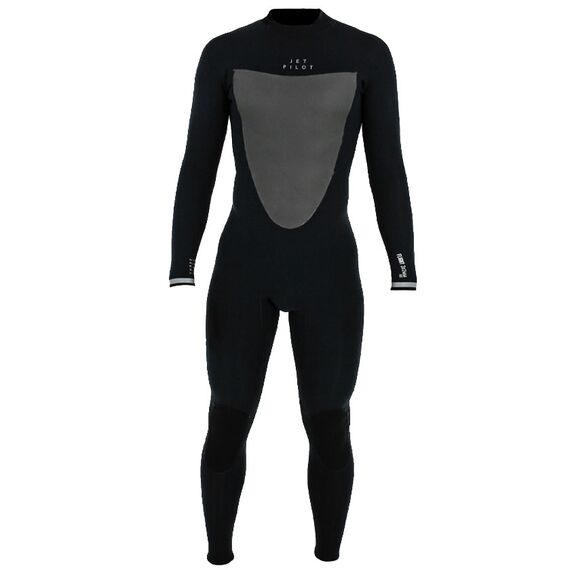 Гидрокостюм мужской длинный Jetpilot FLIGHT 3x2 BZ STEAMER FLATLOCK BLACK/BLACK