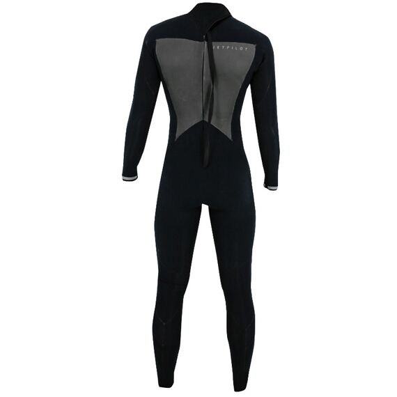 Гидрокостюм мужской длинный Jetpilot FLIGHT 3x2 BZ STEAMER FLATLOCK BLACK/BLACK, img 3