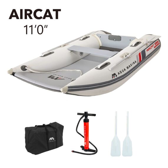 Катамаран ПВХ с транцем под мотор Aqua Marina AIRCAT-335 S23