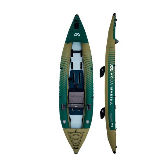 Каяк надувной одно - двухместный для рыбалки Aqua Marina Caliber-398 S23, img 2