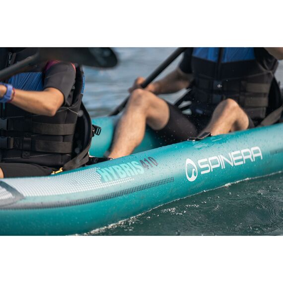 Каяк надувнной 2-местый для туризма Spinera Hybris 410 Teal/Grey/White PVC/HDDS S23, img 14