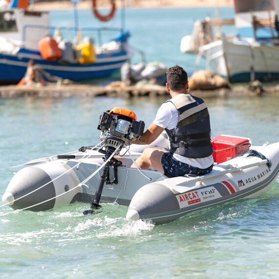 Катамаран ПВХ с транцем под мотор Aqua Marina AIRCAT-335, img 16