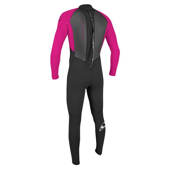 Гидрокостюм детский длинный O'Neill YOUTH REACTOR-2 3/2 BACK ZIP FULL BLACK/BERRY S21, Размер (гидроодежда): 6 (XS), img 2