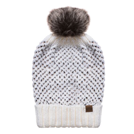 Шапка женская с помпоном Animal BRIELLE VANILLA CREAM MARL F17