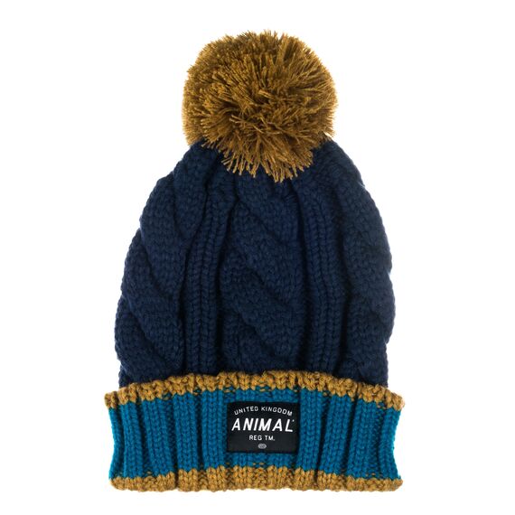 Шапка унисекс с помпоном Animal CANYE DARK NAVY F17